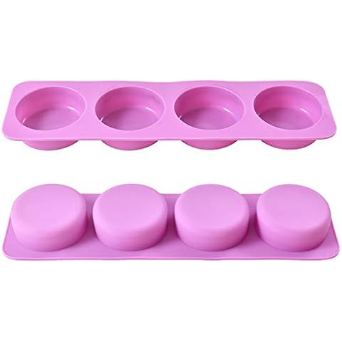 ionEgg Silicone Cupcake Pan, Round Silicone Mould for Making 2.4 inch Cylinder Cupcake and Muffin, 2 Pack Cover