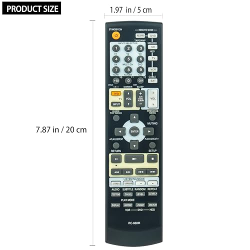Télécommande RC-668M avec boutons de sélection directe pour ampli Onkyo - 2