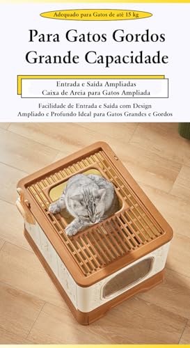 Banheiro Premium Fechado para Gato com Sistema Anti Odor + Pá Inclusa – Praticidade e Higiene no Dia