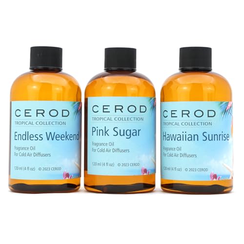 CEROD Set Aromas Tropicales Aceite Difusor Agua Fría