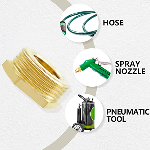 Bwintech-2-Pcs-38-Female-to-12-Male-BSP-Thread-Brass-Hex-Bushing-Reducing-Connector-for-Pipe-Connecting-Conversion