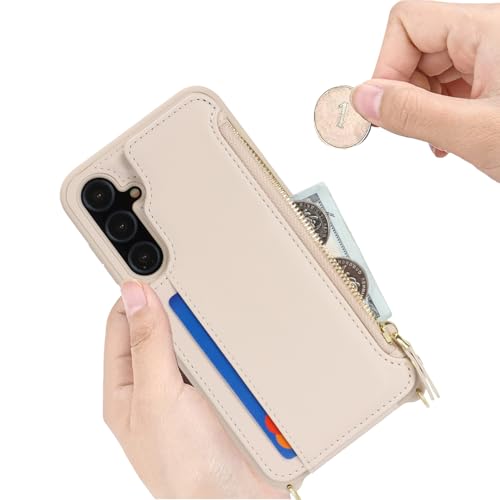 Cavor for Samsung Galaxy A35 5G Case Wallet for Women, Cream by Cavor - Used condition - Image 3