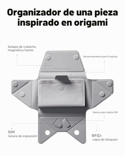 Cartera magnética MOFT para móvil con tarjetero RFID de piel vegana MOVAS 3