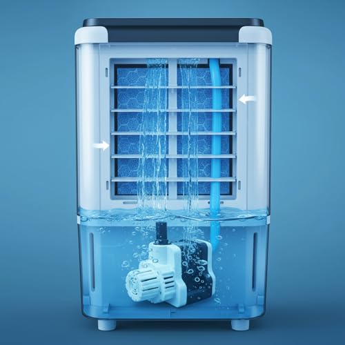 Image of ZAIBTRONIX 18Watt Submersible Water Aquarium Pump - 180V-230V, 1 M Cooler Pump for Desert Air Cooler, Fountains (18 Watt Hector)