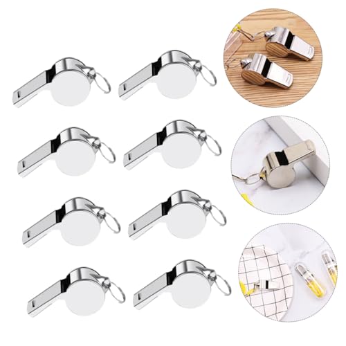 Silbatos deportivos portátiles acero inoxidable 12 pcs miniatura 7