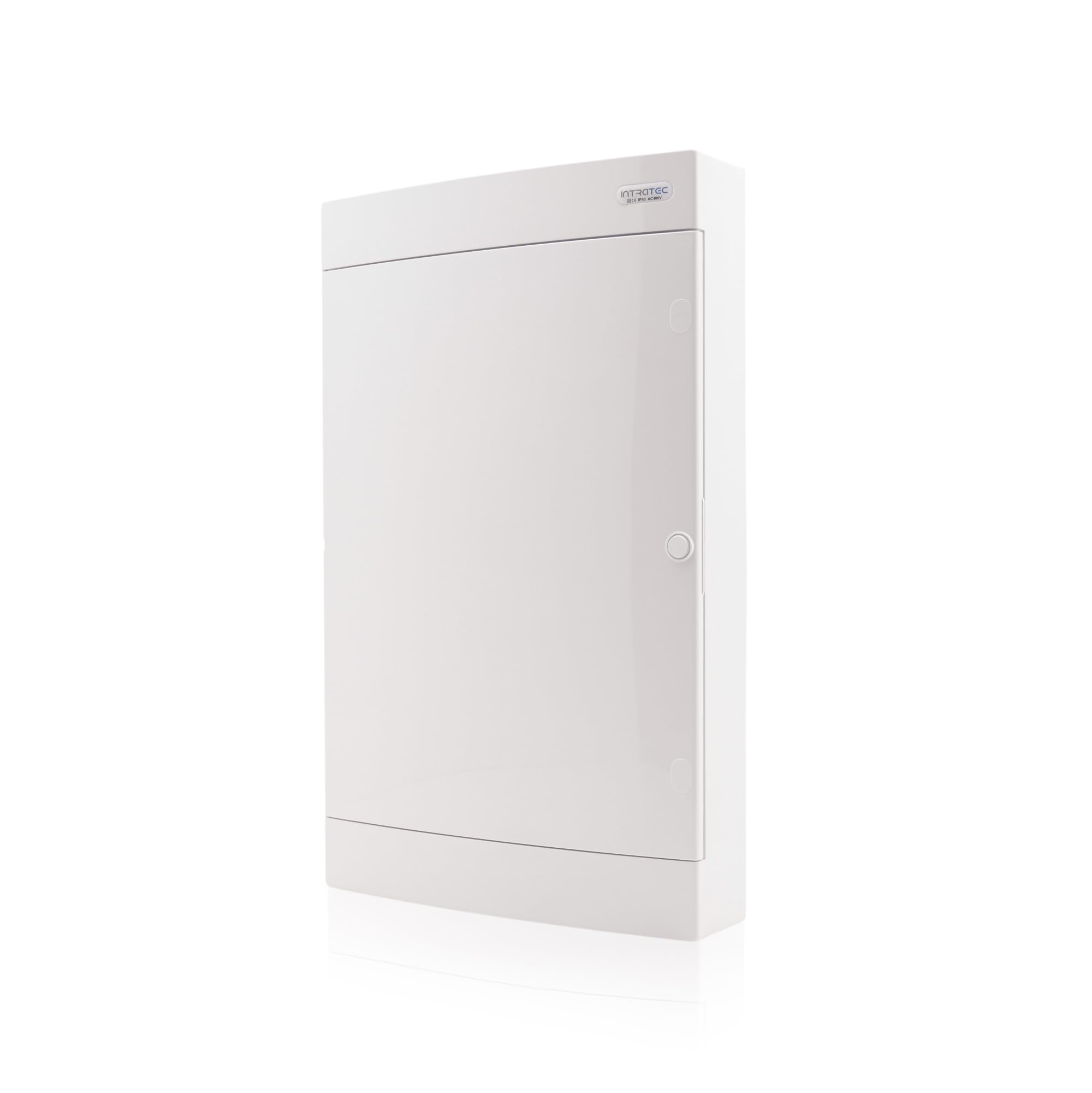 Intratec natynkowy rozdzielacz komunikacyjny IP40 – wytrzymały rozdzielacz sieciowy z tworzywa sztucznego ABS do routera, panel łatowy, 655 x 396 x 112 mm, biały