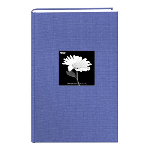 Fabric Frame Cover Photo Album 300 Pockets Hold 4×6 Photos, Sky Blue