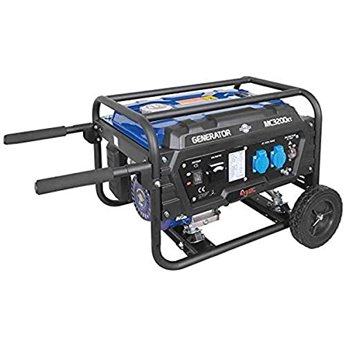 Mecafer 450032 – MC3200KT Groupe électrogène Essence SP, kit roues, régulation AVR, autonomie de 10h 3000W