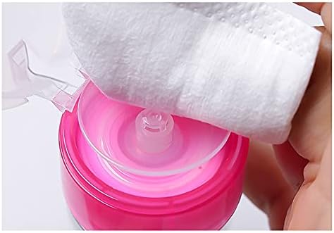 2pcs 100ml Nail Polish Remover Pump Dispenser Push Down Cleanser Bottle Nail Polish Remover Liquid Container for Makeup Remover Nail Art