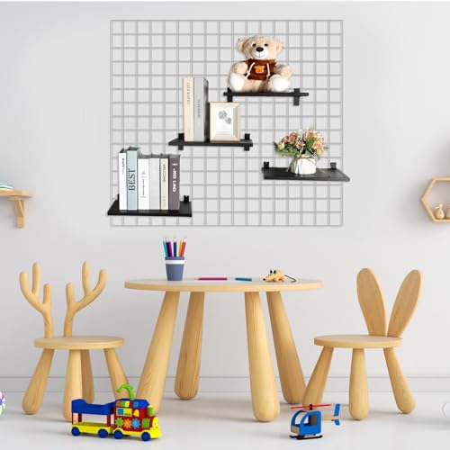Zonon JAX-ZONON-465 4 Pack Gridwall Shelf Metal Grid Wall Panel Display Stand Heavy Duty Shelves Gridwall Accessories thumb #6