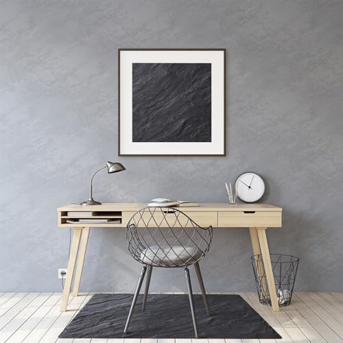 Tapis de chaise pour le bureau à la maison style marbre noir