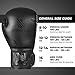Sanabul Essential Gel Boxing Gloves for Men & Women, Kickboxing MMA, Muay Thai Gloves and Heavy Bag Training Punching & Sparring, AllBlack 8 oz
