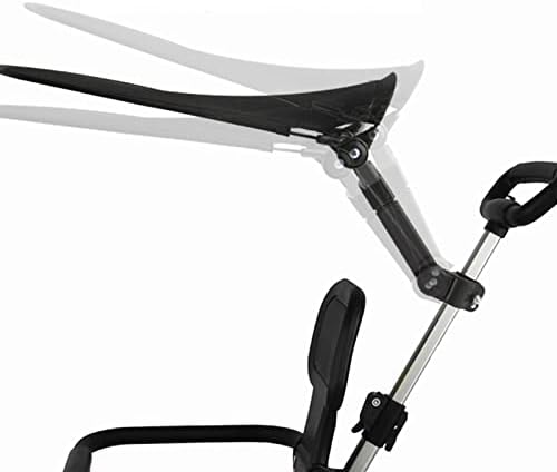 Stroller Canopy ，Adjustable Rider Stroller，Sun Protection in Black