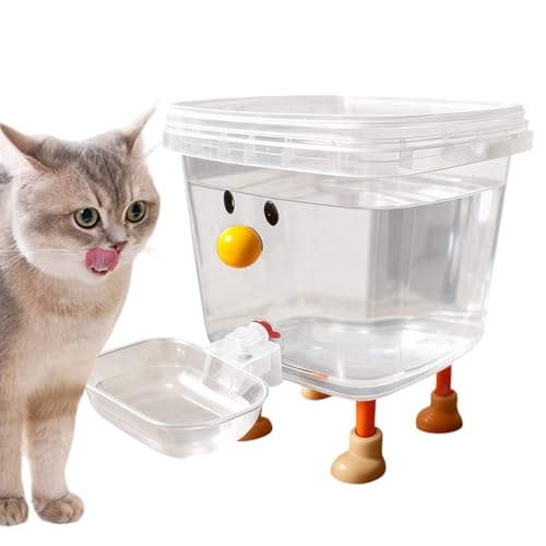 Distributore automatico d'acqua per gatti,Fontana automatica per cani con faccina sorridente - Abbeveratoio antiscivolo per cuccioli | Per interni, balcone, vacanza, casa, soggiorno, ufficio