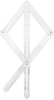 KH866 2025 Miter Saw Protractor Angle Finder - Aluminum Alloy Bevel Gauge for Precise Woodworking, Tile & Crown Molding Cuts