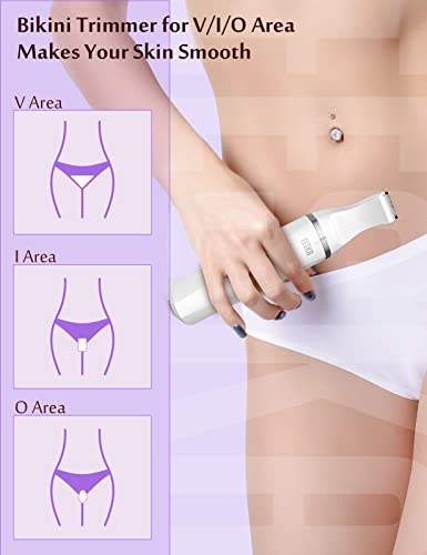 Damenrasierer elektrisch, EESKA Intimrasierer für Frauen, Kabelloser Elektrorasierer Damen für Armen, Beinen, Achseln und Intimbereich Bikinizone, IPX7 Trocken und Nassrasierer Damen, Aufladbar - Image 3