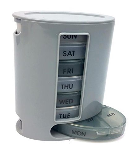 7 Day Pill Pro 4 Compartment Pill Medicine Storage Box Organizer-image-10