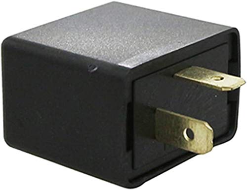 CENTRALE DE CLIGNOTANT UNIVERSELLE 12V 2x10W SANS BUZZER 2 FICHES POUR CLIGNOTANT A AMPOULE MOTO SCOOTER MOBYLETTE