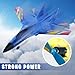2025 New Gravity Gliders Airplane with Lights, RC Plane Remote Control Glider Airplanes 2.4 GHZ 2 Channels, Anti-Collision Silicone Nose RC Plane for Kids and Beginners (Blue)