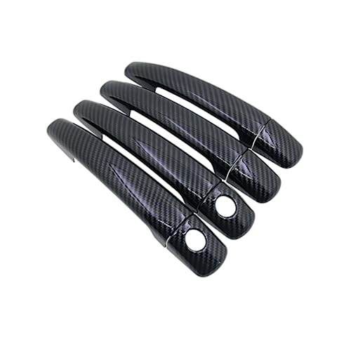 Garniture poignée carbone Citroen C3 2009-2017 : couverture de porte auto