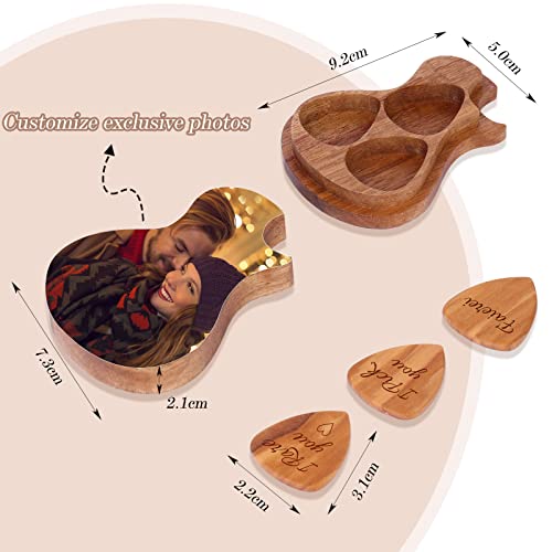 Dinikally Boîte de médiators personnalisée pour guitare avec médiator gravé (sty1) - Les Beatles, Paul McCartney, John Lennon, RIngo Starr, George Harrison Dinikally Boîte de médiators personnalisée pour guitare avec médiator gravé (sty1) – Image 4