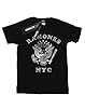 Ramones Men's Eagle NYC Distressed T-Shirt Black Medium #1