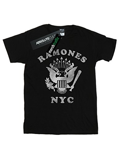 Absolute Cult Ramones Homme Eagle NYC Distressed T-Shirt - Les Beatles, Paul McCartney, John Lennon, RIngo Starr, George Harrison Absolute Cult Ramones Homme Eagle NYC Distressed T-Shirt – Image 3