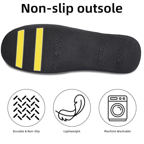 Image of Magtoe House Slippers for Men Open Toe Soft Comfortable Indoor Slip on Mens Slides Sandals Memory Foam for Bedroom Spa Living Room, All Seasons