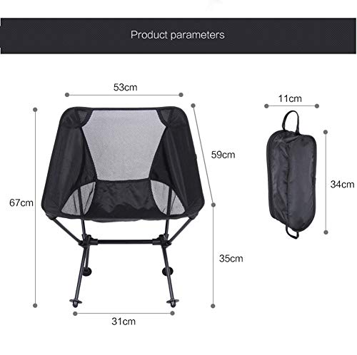 Chaise de pêche pliable compacte et ultra-légère portative - 2