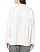 Vince Women's Half PLKT Stand Collar Shirt, Optic White, Medium