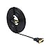 DTECH VGA to VGA Cable 50ft Long Thin Flat 15 Pin Computer Monitor Cord Male to Male SVGA Wire (50 Feet, Black)