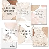 BUNNYBEE Neutral Bible Verses Wall Decor 8 x 10 inch - 6 Inspirational Aesthetic Wall Art Prints - Boho Farmhouse Home Decorations for Kitchen, Living Room, Bedroom (UNFRAMED) (8 x 10 inches)