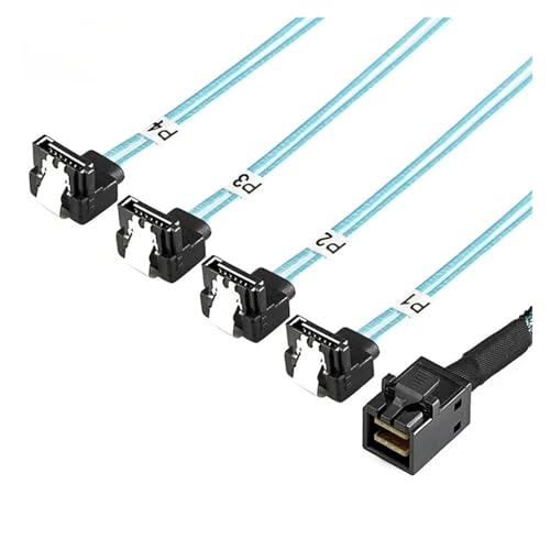 Cable Interno SFF8643 a 4 SATA 0.5m para Servidor miniatura 4