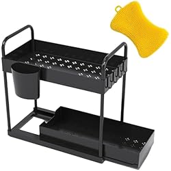 Estante Extensible Bajo Fregadero Rayen organizador fregadero con cajon extensible - organizador bajo fregadero - organizador productos limpieza - estante cocina - estanteria hogar - organizador de cocina con gran capacidad de almacenaje
