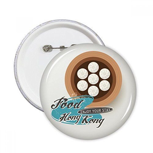 Pins Xiaolongbao Hong Kong : customisez facilement vos vêtements avec 5 badges