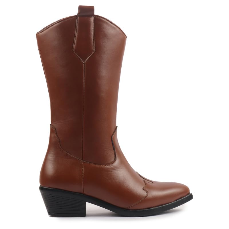 Image of FAUSTO Women Flared Heel Boots