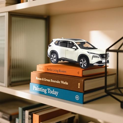Auto a escala 1:18 X-Trail minicar 2022 blanco miniatura 3