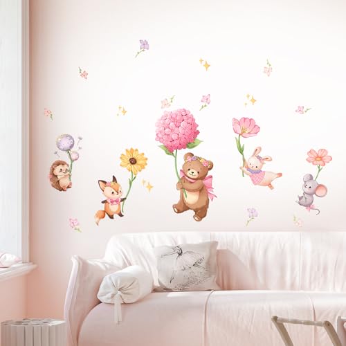 Vinilos Decorativos Infantiles Animales Rosa 2 Piezas miniatura 3