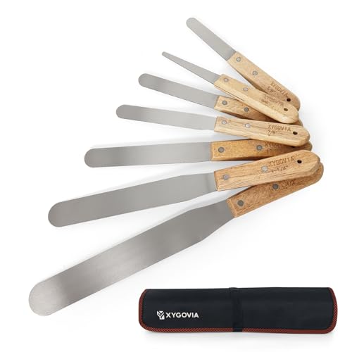 7-Piece Wooden Handle Caulking Spatula