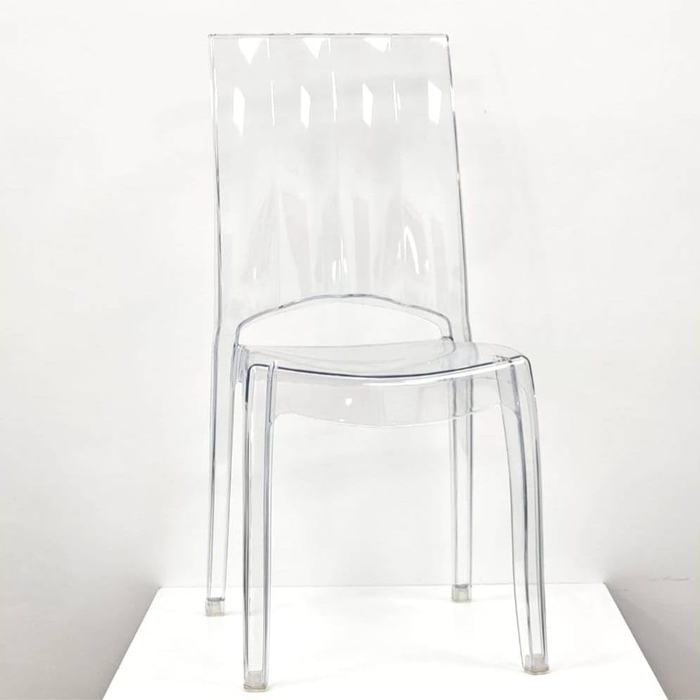 WS DESIGN Sedia Trasparente in Policarbonato Impilabile Mod. Morgana