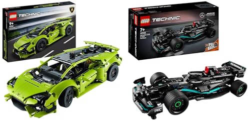 Technic Lamborghini Huracán Tecnica, Modellino di Auto da Costruire & Technic Mercedes-AMG F1 W14 E Performance Pull-Back