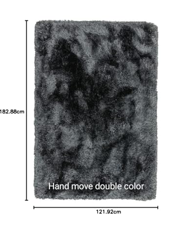 Image of F & B Rugs Luxurious Luck high Density Thick & Soft Shaggy Carpet Microfiber 2 Inch Pile Height Modern 4x6 feet 120 x 180 cm