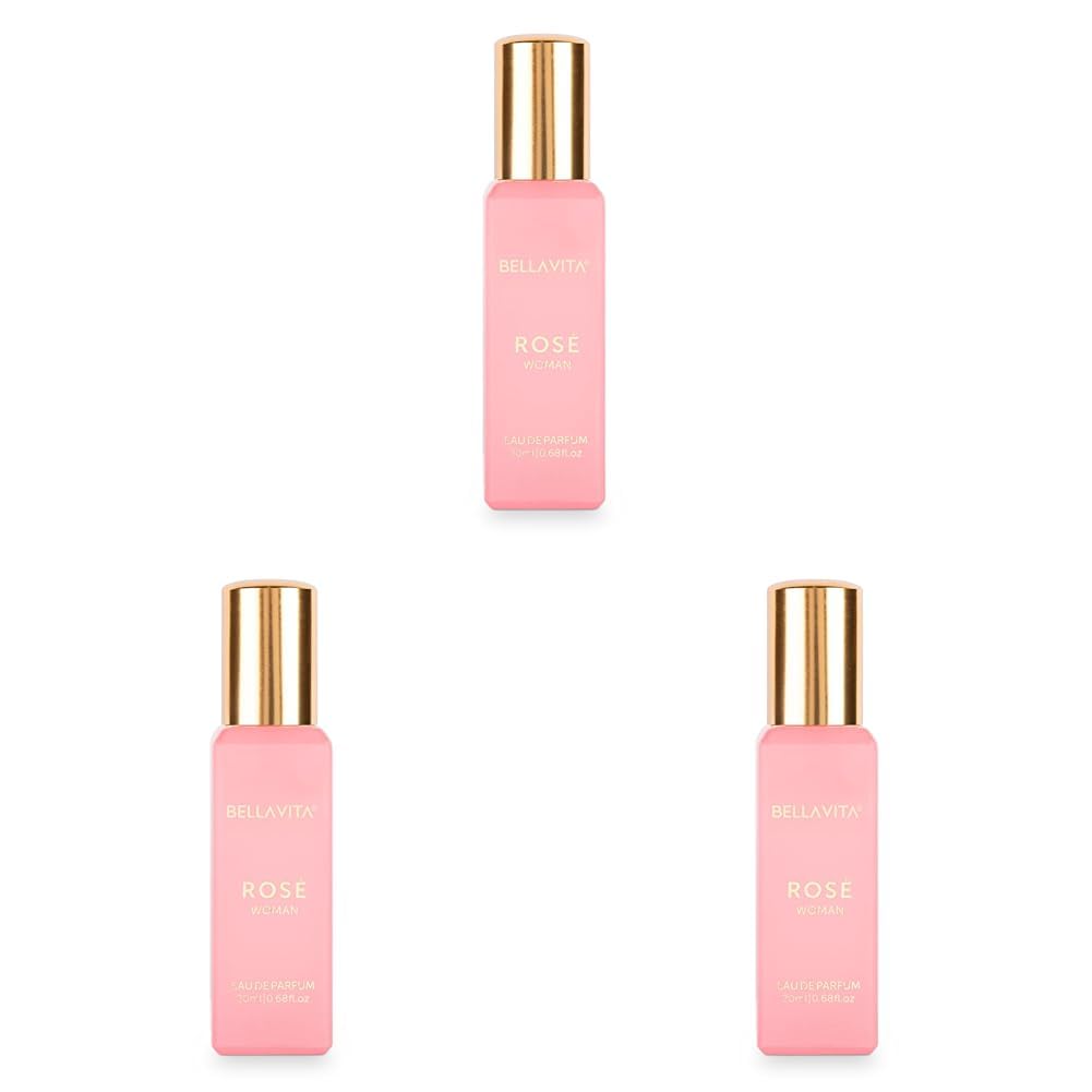 Bella Vita Luxury Rose Women Eau De Liquid Perfume For Women With Black Currant, Vanilla & Jasmine|Floral & Sweet Edp Long Lasting Fragrance Scent, 20Ml (Pack Of 3)-image-28