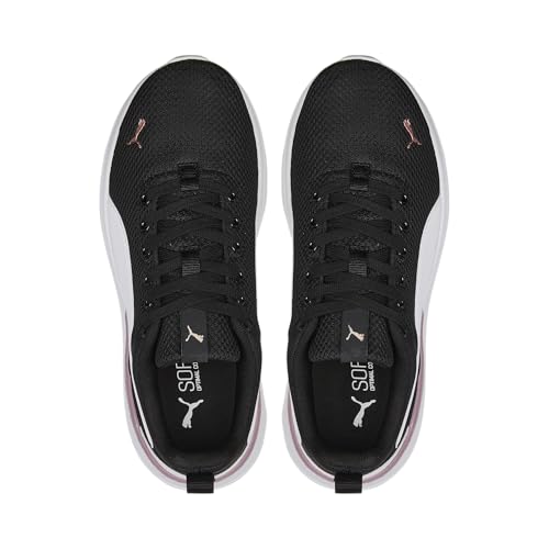 Image of PUMA Unisex Low-Top Sneaker, Phantom Black White Rose Gold, 8 US Men