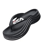 KECELWEL Small Size Flip Flops, Sport Slide Sandals, Comfort Footbed, Women's High-Heeled Slippers (Black, Adult, Women, 6.5, Numeric, US Footwear Size System, Medium)