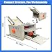 EQCOTWEA Automatic Paper Folding Machine, 2-Tray Desktop Document Letter Folder Machine, with Counter & Speed Control, for A4 Letter Manuals Brochures Cards up to 12