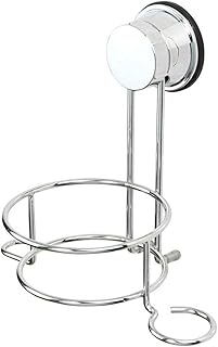 Zonster Porta Asciugatrice per Asciugacapelli in Acciaio Inox Supporto per Asciugatrice a Parete con Supporto per Mensola