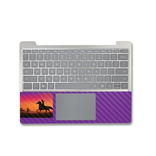 Image of MightySkins Carbon Fiber Skin Compatible with Microsoft Surface Laptop Go 3 (2023) Full Wrap Kit - Cowgirl | Protective, Durable Textured Carbon Fiber Finish | Made in The USA