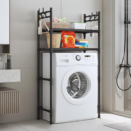 Étagère machine à laver et sèche-linge : meuble de rangement universel pour buanderie