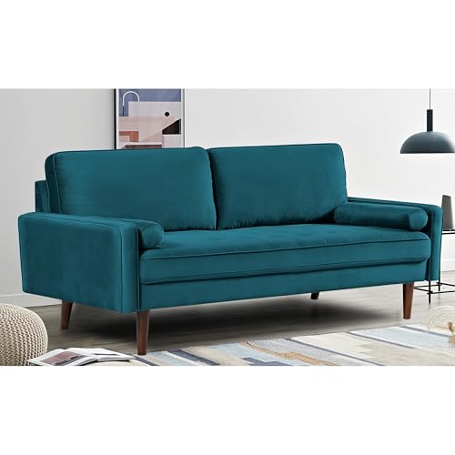 Wood Frame Velvet Tufted Sofa